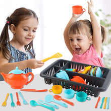 Load image into Gallery viewer, Kitchen Drainer Cooking Dishes Play Set with Over 40 Kitchen Accessories for Kids- Great Gift-KDS
