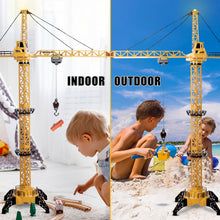Load image into Gallery viewer, Remote Control Crane Toy Construction Vehicles Educational RC Crane Toy for Kids for Christmas Birthdays-M-CY
