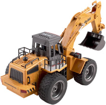 Load image into Gallery viewer, RC Digger Truck 6 Channel Full Functional Excavator Front Loader Remote Control Construction Truck Dumper with Lights &amp; Sounds 2.4Ghz-M-EX
