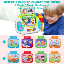 Load image into Gallery viewer, Music Toy Karaoke Machine with Singing Recording, Cool Sound Effect, Soft Lights and Non Electronic Screen for Kids-MTRVC
