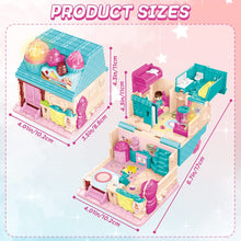 Load image into Gallery viewer, Portable Dollhouse Playset Bakery House Room Toy Mini 3D Doll House Pretend Play Toy With light and sound Great Gift for Kids-MiW-2
