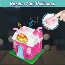 Load image into Gallery viewer, Cafe Garden Dolls House Portable Dollhouse Playset Pretend Play Toy With light and sound Mini 3D Doll House Great Gift for Kids-MiW-3
