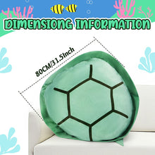 Load image into Gallery viewer, 80CM Wearable Turtle Shell stuffed Animal Large Toy Plush Pillow Includes Filler Sea Turtle Costume stuffed Animal Gift For Kids Adults-PLUSHT-T1
