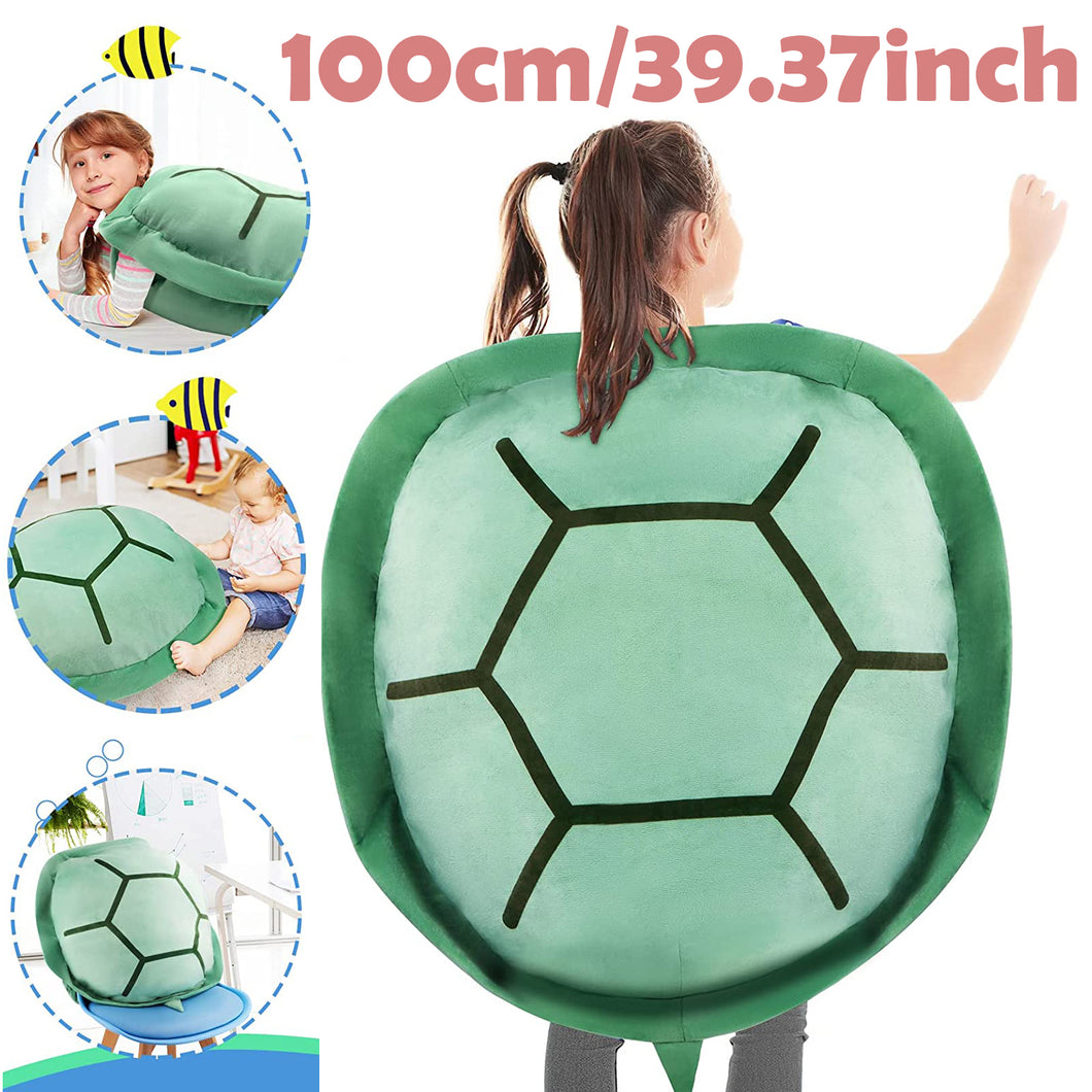 100CM/130CM Wearable Turtle Shell Fancy Dress Costume Multi-Purpose Sea Turtle Costume Children Adult Turtle Plush Pillow Birthday Gift