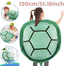 Load image into Gallery viewer, 100CM/130CM Wearable Turtle Shell Fancy Dress Costume Multi-Purpose Sea Turtle Costume Children Adult Turtle Plush Pillow Birthday Gift
