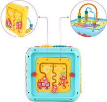 Load image into Gallery viewer, 7-in-1 Activity Cube with Shapes Sorting Light and Piano Sound Early Learning Educational Toy Great Birthday Christmas Gift for Kids-PPS
