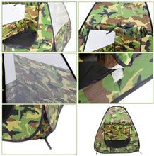 Load image into Gallery viewer, Foldable Playhouse Tent &amp; Toy Compass with Camouflage Design - Great Indoor Outdoor Gift for Kids-PT-C
