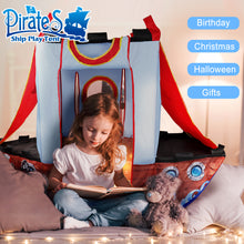Load image into Gallery viewer, Pirate Ship Play Tent Pop Up Tents for Kids Play House Play Tents Kids Tent Indoor Outdoor Playhouse Great Gift for Birthday Christmas-PT-GR
