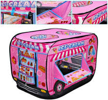 Load image into Gallery viewer, Ice Cream Truck Foldable Play Tent –Children Play House Indoor Outdoor Play Toy Great Gift for Girls Boys 3 4 5 Years Old-PT-I

