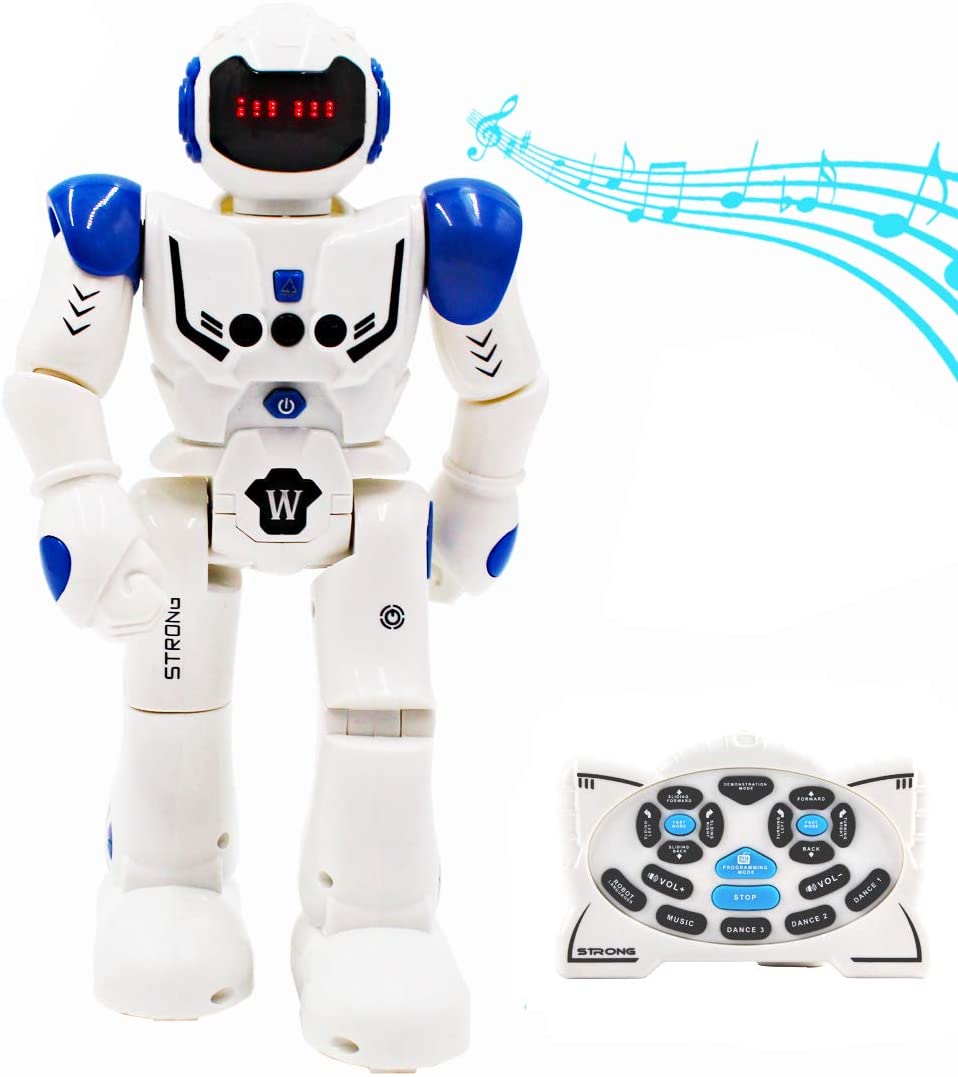 Remote Control Robot Toy Programmable Intelligent Interactive Gesture Sensing Robot Kit Dancing Walking Smart Robotics LED Gift for Kids-RB-10