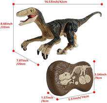 Load image into Gallery viewer, Rechargeable Remote Control Dinosaur Toy with Walking Feature &amp; Roaring Sounds Lights Realistic T-Rex Dinosaur Robot for Kids Toys Gifts-RC-DINO
