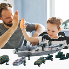 Load image into Gallery viewer, Aircraft Carrier Scale Model Warplanes Warships Military Vehicles Battleship Helicopter Trucks Tank Army Toys Present Gift for Kids-SDAC
