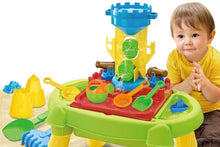 Load image into Gallery viewer, 3-in-1 Sand and Water Outdoor Activity Table Play Set for Children with Water Cannons Water Mill Great Birthday Christmas Gift-SWT-12
