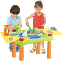 Load image into Gallery viewer, Sand and Water Outdoor Activities Play Table for Kids with Double Compartment, Lids and Over 10 Accessories-SWT-5
