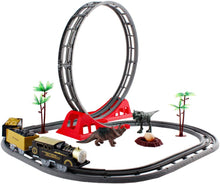 Load image into Gallery viewer, Train Track Play Set with Dinosaur Toys, Tracks and Accessories – Great gift for Children-TC-D3
