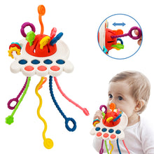 Load image into Gallery viewer, Montessori Toys for Kids Sensory Toys Early Educational Activity Toys for Infants Silicone Pulling Toys Travel Toys for Baby and Toddlers-TE-1
