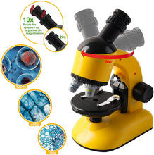Load image into Gallery viewer, 2 in 1 My First Telescope and Microscope Educational Play Set Children Science Exploration and Astronomy Starter Kit Christmas Gift-TELS-Y
