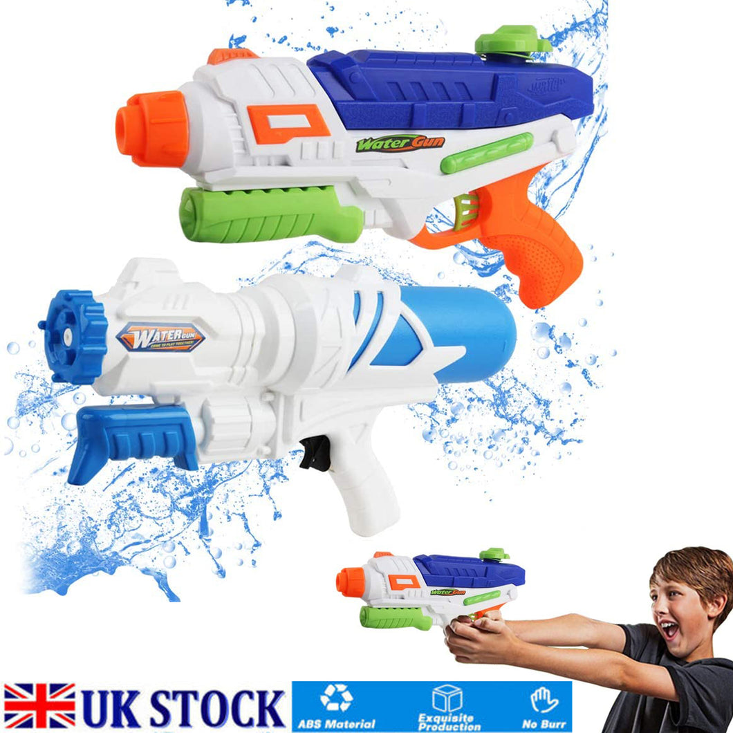 2 Pack Water Soaker Blaster Gun Pistol Shooter Play Set Great for Pool Summer Garden Outdoor Fun Birthday Xmas Party Gift Present for Kids-WGS-1