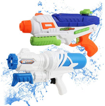 Load image into Gallery viewer, 2 Pack Water Soaker Blaster Gun Pistol Shooter Play Set Great for Pool Summer Garden Outdoor Fun Birthday Xmas Party Gift Present for Kids-WGS-1

