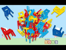 Load and play video in Gallery viewer, Stacking Chairs Tower Balancing Game for Children - Family Board Game-SCTG
