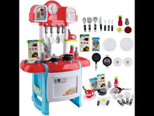 Load and play video in Gallery viewer, &#39;My Little Chef&#39; Minatare Kitchen Playset Role Playing Game with Light and Sound Water Features Kids Christmas Gift Toys-KC-SR
