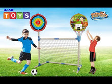 Load and play video in Gallery viewer, 3 IN 1 Outdoor Games Sports Play Set Basketball Football and Archery Set for Kids Indoors Outdoors Great Birthday Christmas Gift-TRS-2
