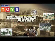 Load and play video in Gallery viewer, 303 Pcs Military Playset w/Toy Soldiers Military Figures Tanks Planes Flags Carry Case Battlefield Accessories Great Birthday Christmas Gift-AM3.
